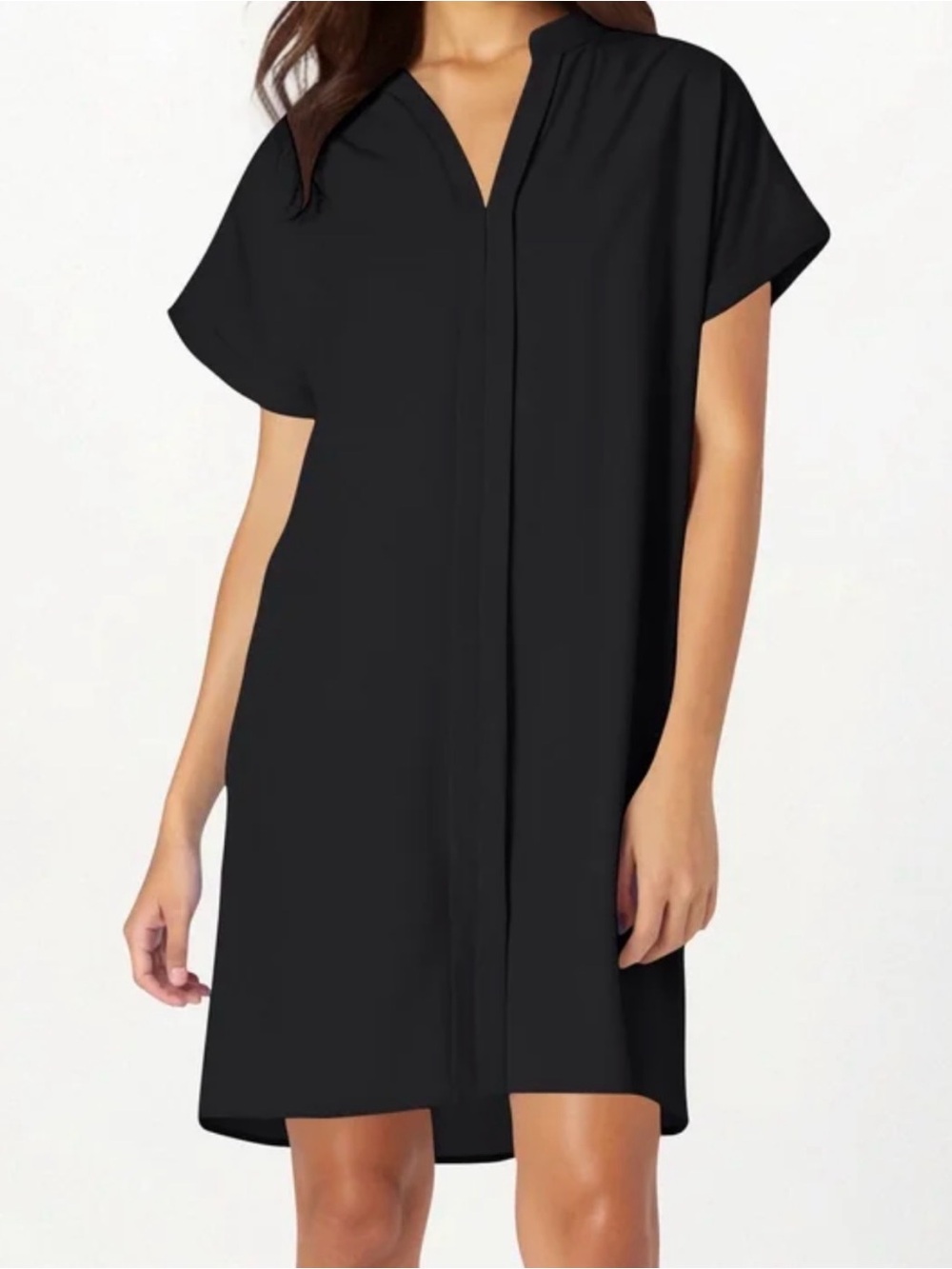 Prologue Black Split V-Neck Shift